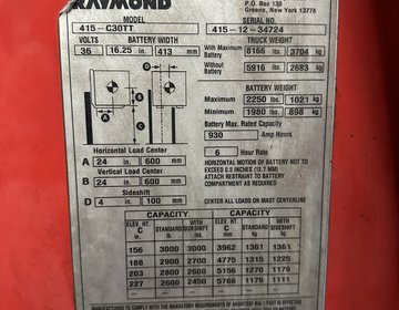  Raymond 415-C30TT 34724